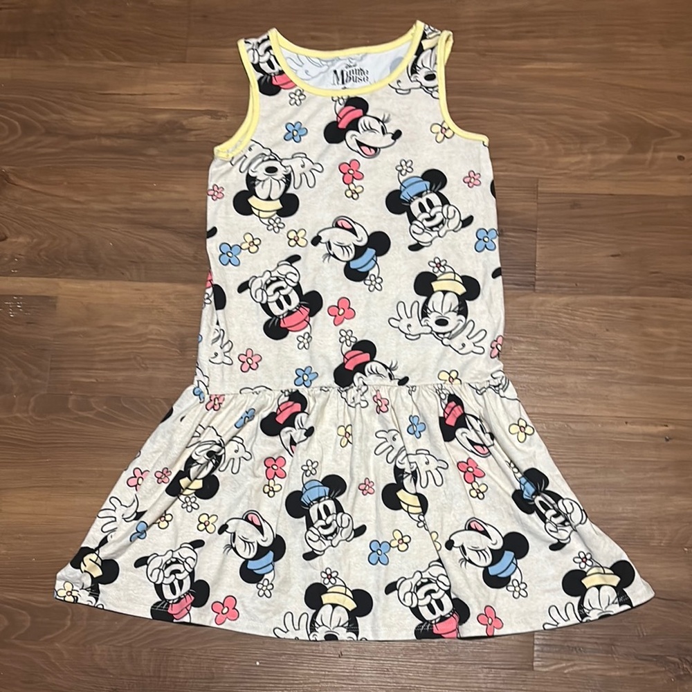 Disney Casual White and Black Sleeveless Sundress